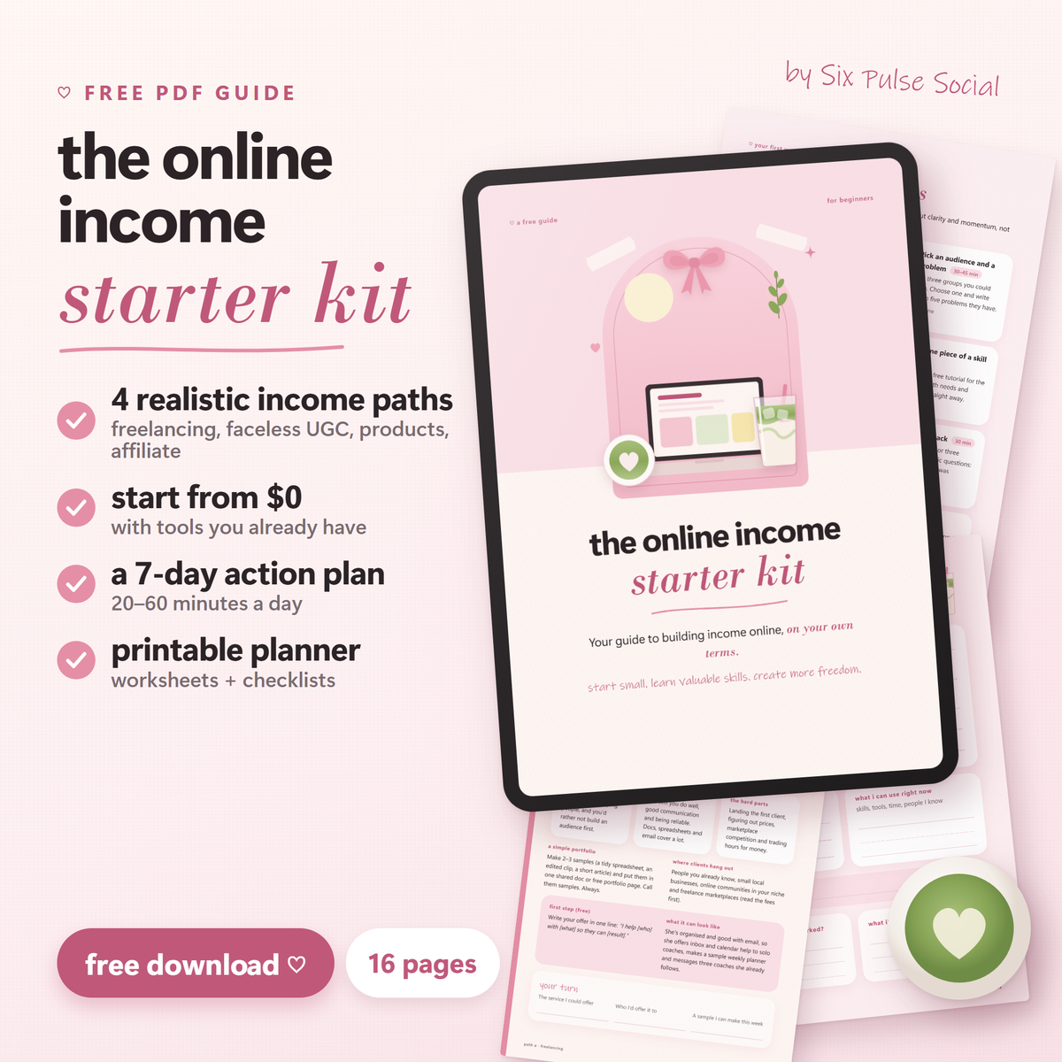 Online Income Starter Kit | Free Beginner's Guide